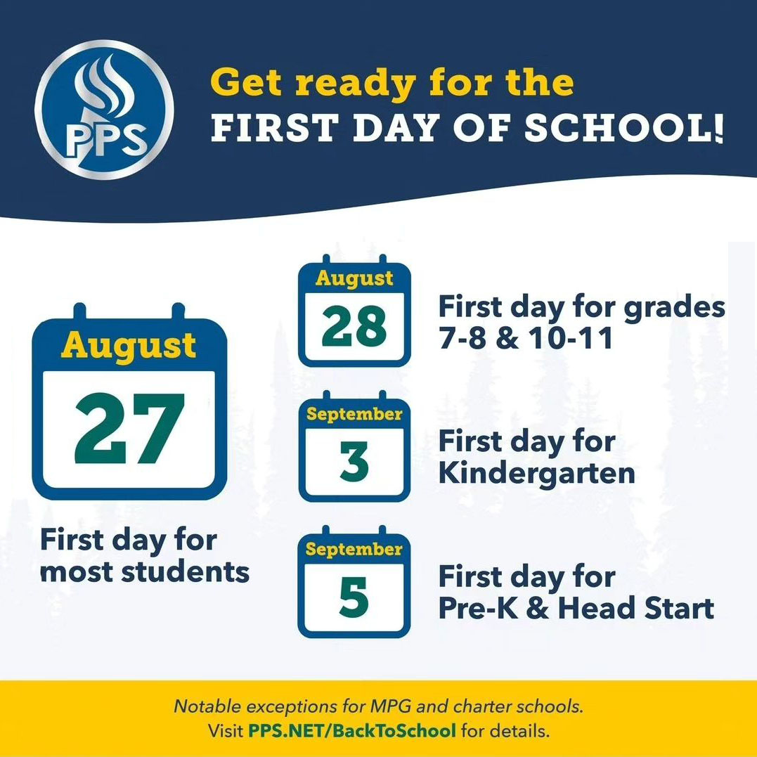 Back to School! August 27th