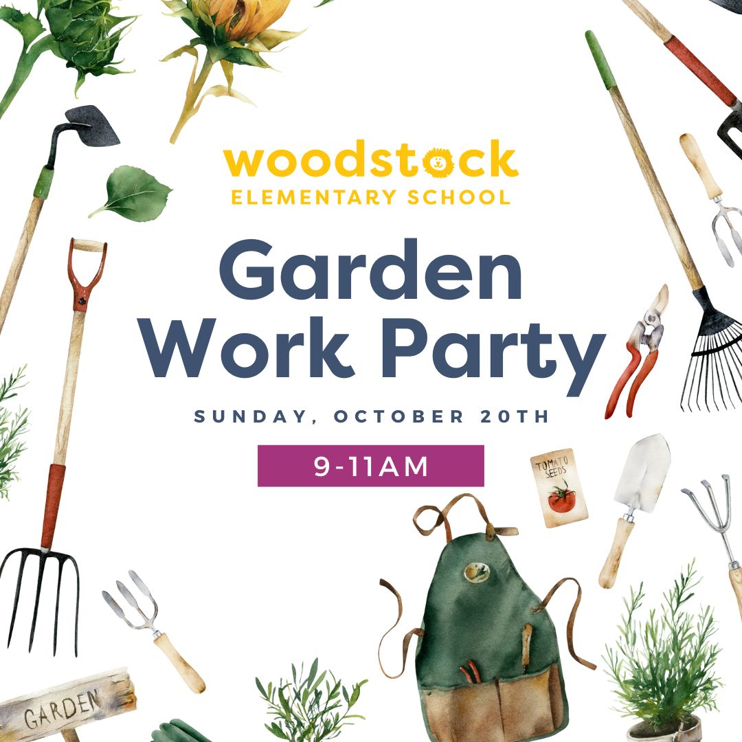 Garden Work Party, October 20th 9-11 AM